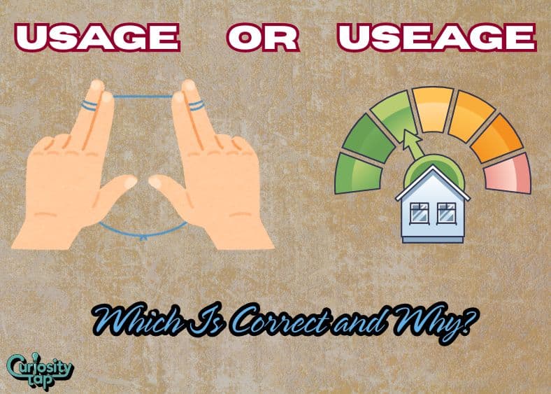 Usage or Useage Which Is Correct and Why