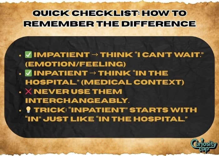 Impatient vs Inpatient